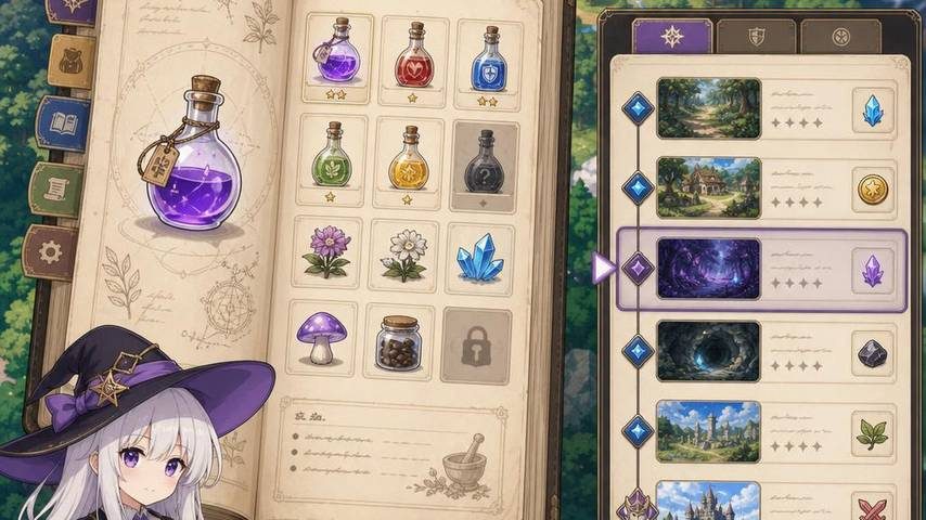 魔女秘药 玩法展示 场景图 1