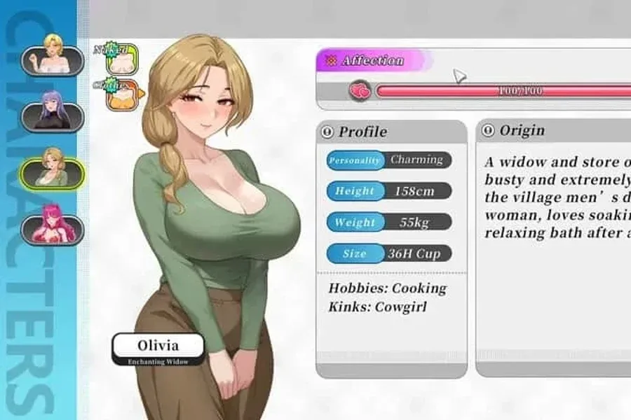 幸福岛幻想_Fantasy of Bliss Island 角色养成 画面