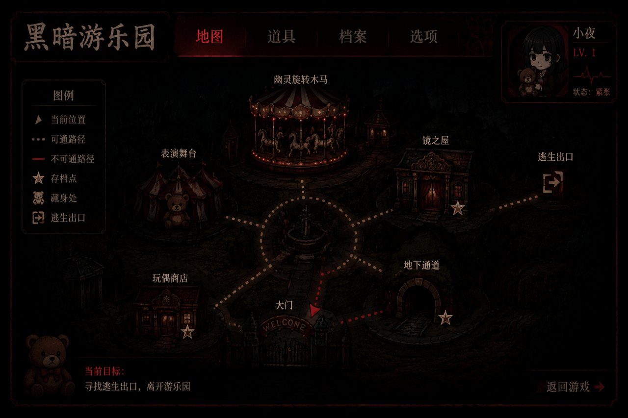黑暗游乐园 角色路线 场景图 3